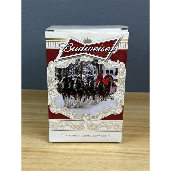 2014 Budweiser Holiday Stein "Holiday Lane" New In Box w/COA - Picture 9 of 13